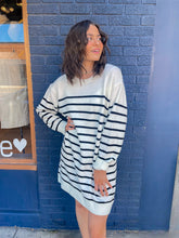 Load image into Gallery viewer, Stripe Sweater Dress//2 Colors
