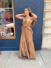 Load image into Gallery viewer, Halter Beaded Ruffle Jumpsuit
