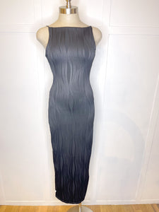 Midi High Neck Wave Dress