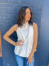 Load image into Gallery viewer, Faux Leather Peplum Top//2 Colors
