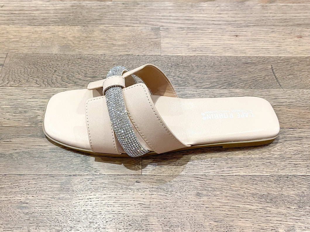 Nude Rhinestone Slide