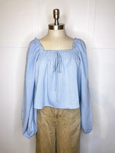Load image into Gallery viewer, Square Neck Peasant Blouse // 3 colors
