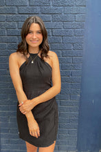 Load image into Gallery viewer, Pleated Halter Mini Dress
