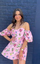 Load image into Gallery viewer, Puff Sleeve Floral Dress
