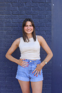 Slinky Side Ruched Crop