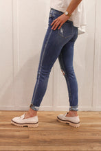 Load image into Gallery viewer, Distressed Rolled High Rise Skinny
