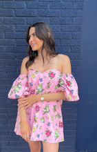 Load image into Gallery viewer, Puff Sleeve Floral Dress
