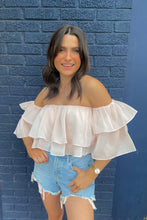 Load image into Gallery viewer, Organza Ruffle Top// 2 Colors
