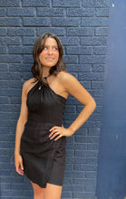 Load image into Gallery viewer, Pleated Halter Mini Dress
