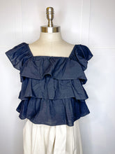 Load image into Gallery viewer, Ruffle Square Neck Crop // 3 colors
