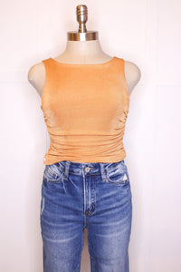Slinky Side Ruched Crop